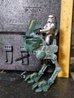 3.75" Imperial Assault Walker w/ Stormtrooper Battlefield Paint Detail (Star Wars) Custom Vehicle