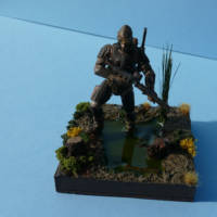 Dengar in a Swamp (Star Wars) Custom Diorama / Playset