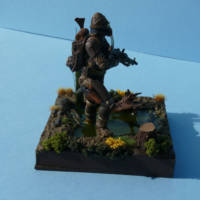 Dengar in a Swamp (Star Wars) Custom Diorama / Playset