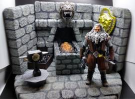 Master Dwarven Craftsman Telchar with Dragon Forge (Lord of the Rings) Custom Action Figure