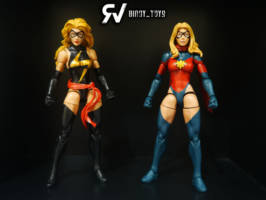 Moonstone (Dark Avengers ) and Ms. Marvel (Marvel Legends) Custom Action Figure
