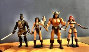 Red Sonja (Marvel Legends) Custom Action Figure [Red Sonja, Conan, Belit and Zulu]
