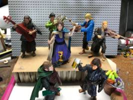 Marigold Brandybuck and the Green Dragon house band (Lord of the Rings) Custom Action Figure