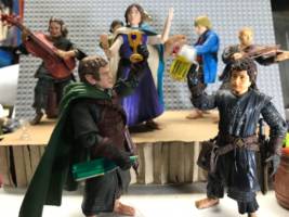 Marigold Brandybuck and the Green Dragon house band (Lord of the Rings) Custom Action Figure