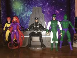 Marvel Legends Black Bolt (Marvel Legends) Custom Action Figure [Marvel Legends Black Bolt on his throne]