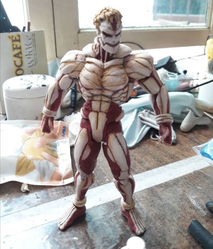 armoured titan statue