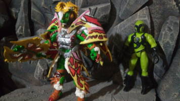 Great King Mons Drake of the Planet (Power Rangers) Custom Action Figure [Mons Drake & Bibi Soldier!]