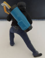 Casey Jones (IDW version) (Teenage Mutant Ninja Turtles) Custom Action Figure [Rear]
