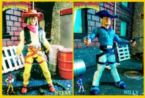 Steve, Billy, Bob, Cormano SunsetRiders (Sunset Riders) Custom Action Figure
