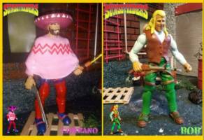 Steve, Billy, Bob, Cormano SunsetRiders (Sunset Riders) Custom Action Figure