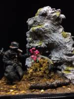 Flowers Blooming in a Barrel (Original) Custom Diorama / Playset