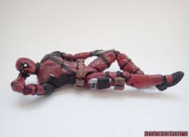 Deadpool (movie style) (Marvel Legends) Custom Action Figure [Deadpool movie style custom action figure reclining]