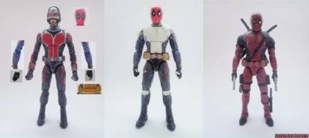Deadpool (movie style) (Marvel Legends) Custom Action Figure [Deadpool movie style custom action figure before and after]