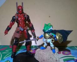 Frog / Glenn (Chrono Trigger) Custom Action Figure [Size comparison]