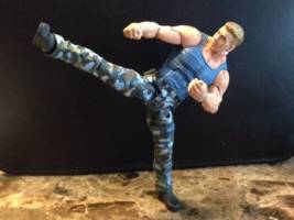 Street Fighter Movie Figure-Gi Joe Guile, Jean Claude Van Damme (Street Fighter) Custom Action Figure