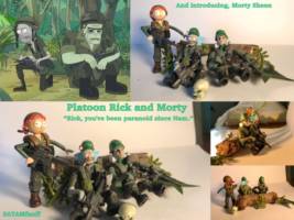 Platoon Rick and Morty (Call of Duty: Black Ops) Custom Diorama / Playset