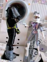 Doctor Barbie Space Ranger (Barbie) Custom Action Figure [this is a picture I took which is part of a video I made for my 'Gary Anderson's Custom Figures' Facebook page.]