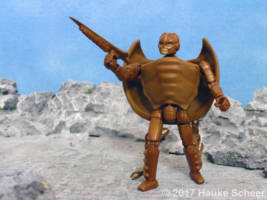 Stark the transforming horseshoe crab (Original) Custom Action Figure [3d printed transforming horseshoe crab]
