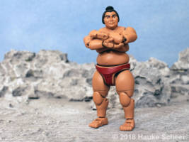Yuuma the Sumo fighter (Original) Custom Action Figure [3d printed Sumo action figure]
