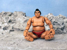 Yuuma the Sumo fighter (Original) Custom Action Figure [3d printed Sumo action figure]