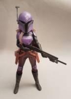 Mandalorian Female-Purple (Star Wars) Custom Action Figure
