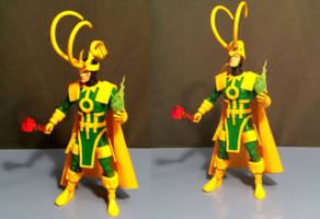 Loki (Marvel Legends) Custom Action Figure [Head rotation]