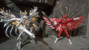 Game Master Zinis (Power Rangers) Custom Action Figure [Zinis VS Zyuoh Eagle!]