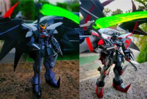 Deathscythe Hell (Gundam Repaint) (Gundam) Custom Other [Before and After]