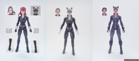 Catwoman/Selina Kyle (Batman) Custom Action Figure [Catwoman custom action figure before and after]