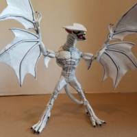Albino Gyaos (Godzilla) Custom Action Figure