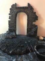Damage city wall. (Marvel) Custom Diorama / Playset