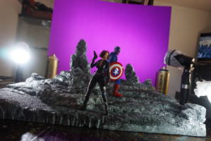 1/12 rock base (Marvel Legends) Custom Diorama / Playset
