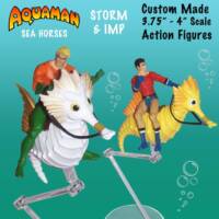 Aquaman - Sea Horses (Storm & Imp) (DC Infinite Heroes) Custom Action Figure