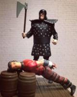 The Executioner (Robin Hood) Custom Action Figure [The Executioner looms over Will Scarlett]