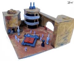 Jedha City Combat - scratch-built diorama (Star Wars) Custom Diorama / Playset