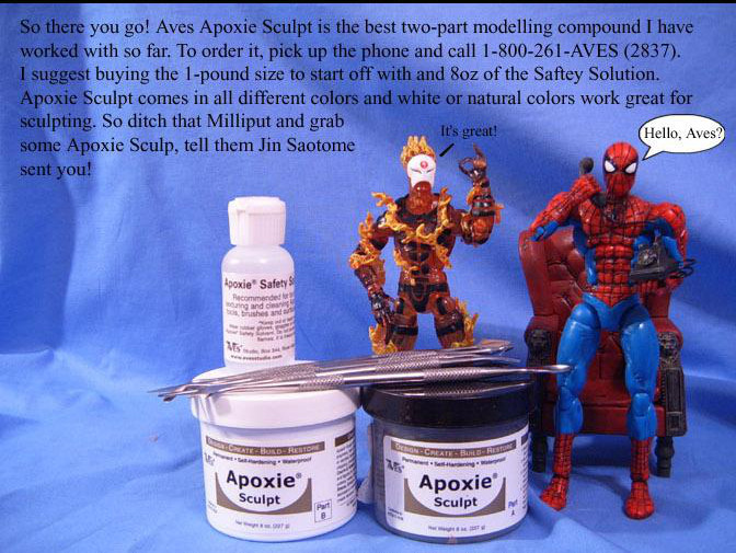 clay used for sculpting action figures